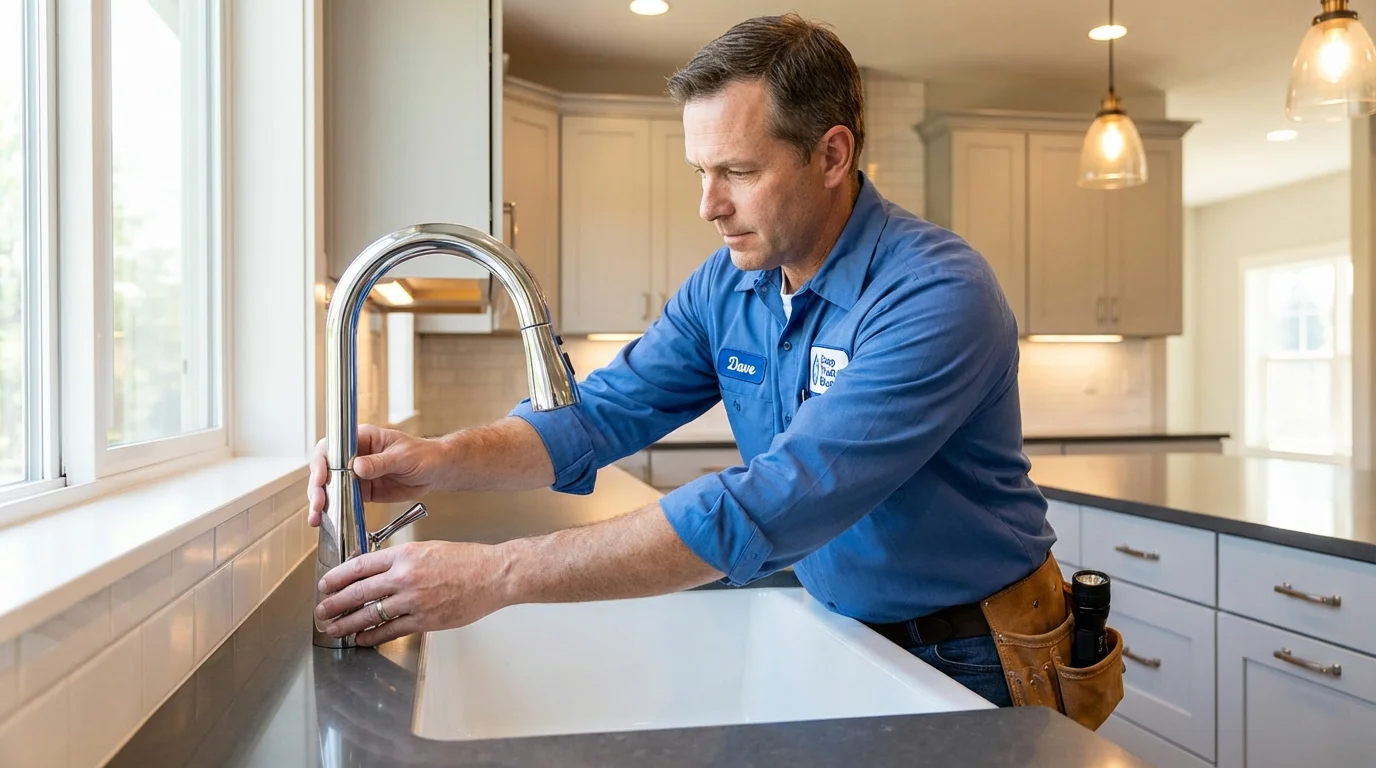 Kitchen faucet installation by Johns Plumbing LLC in Miami Gardens